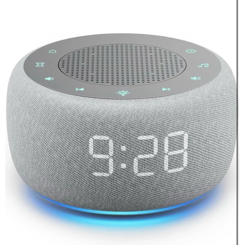 Buffbee Alarm Clock With Sound Machine For Bedroom